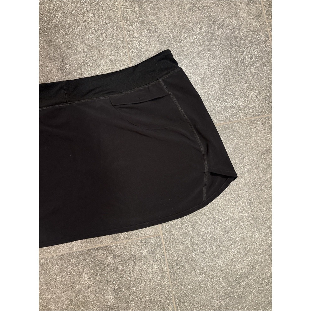 Patagonia Velocity Multi Use Skirt Skort Women's Size L Black - Picture 13 of 16